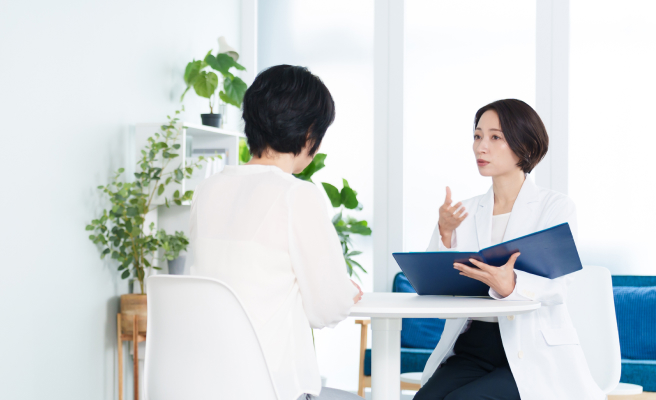 医師による診断で現在の痛みの状況を確認